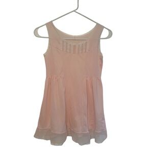 Vintage Baby Doll Light Pink Sheer Sleeveless Tank Top Lingerie Le Chat Small